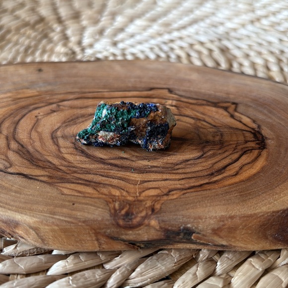 🔮✨Azurite and malachite crystal geode sparkling blue green crystal (Brazil) - Picture 8 of 9